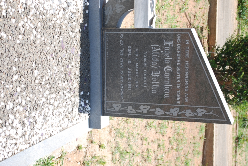 BOTHA Engela Carolina nee FOURIE 1902-1981