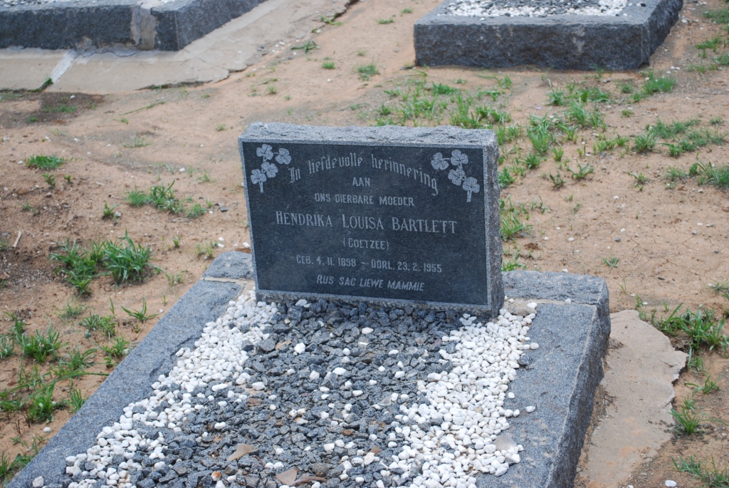 BARTLETT Hendrika Louisa nee COETZEE 1898-1955