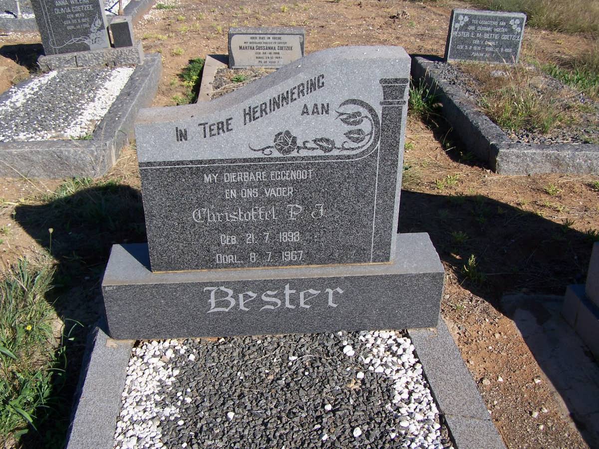 BESTER Christoffel P.J. 1898-1967