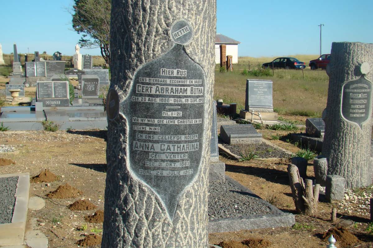 BOTHA Gert Abraham 1886-1943 &amp; Anna Catharina VENTER 1887-1967