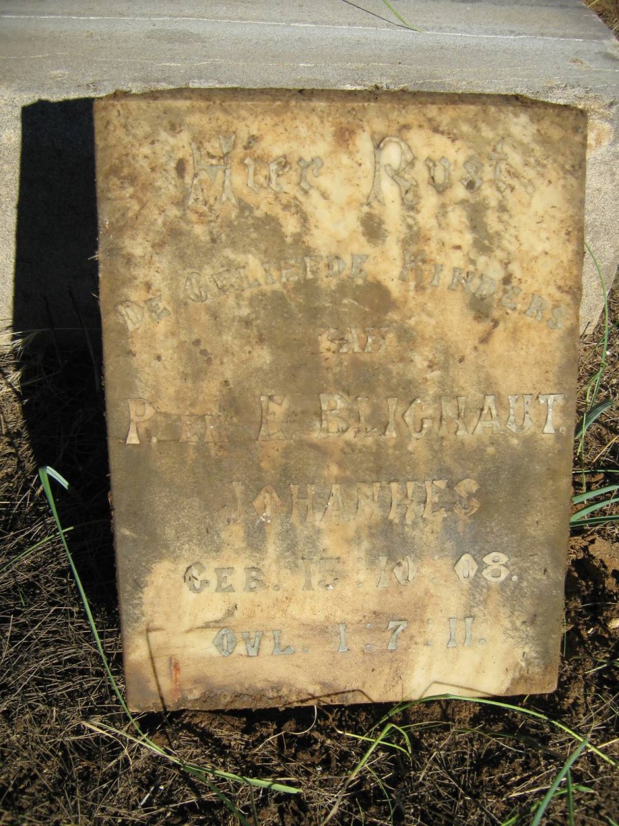BLIGNAUT Johannes 1908-1911