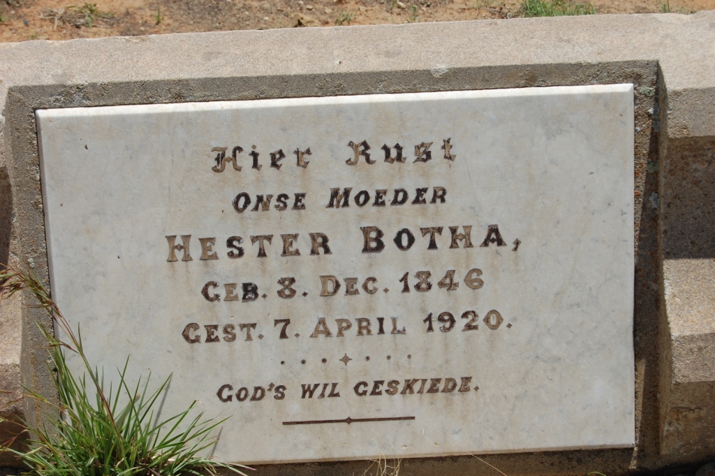 BOTHA Hester 1846-1920