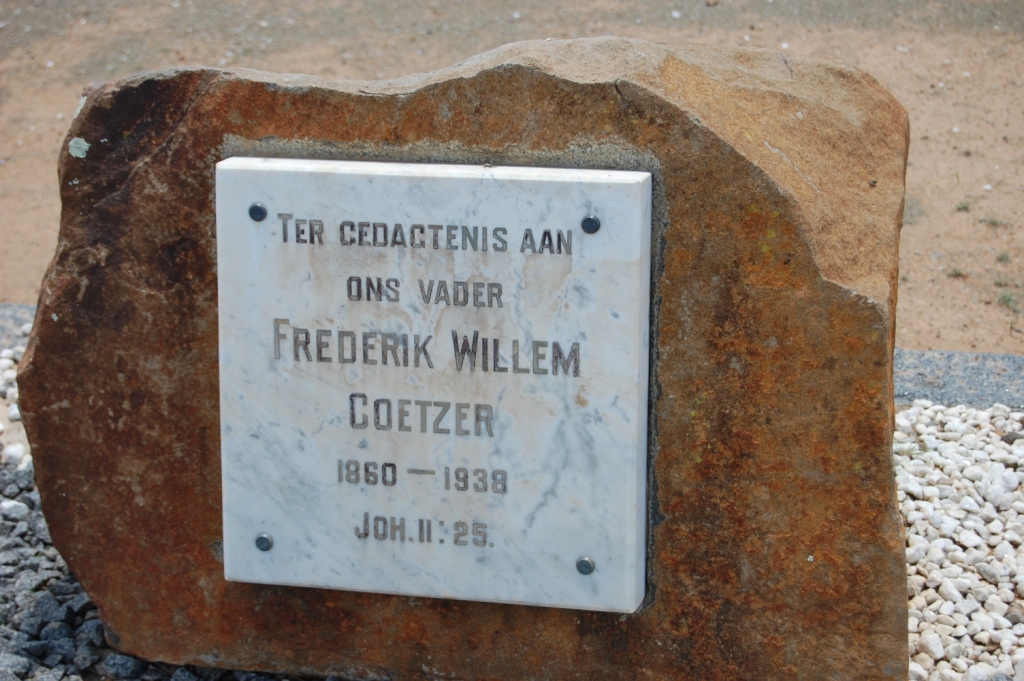 COETZER Frederik Willem 1860-1938
