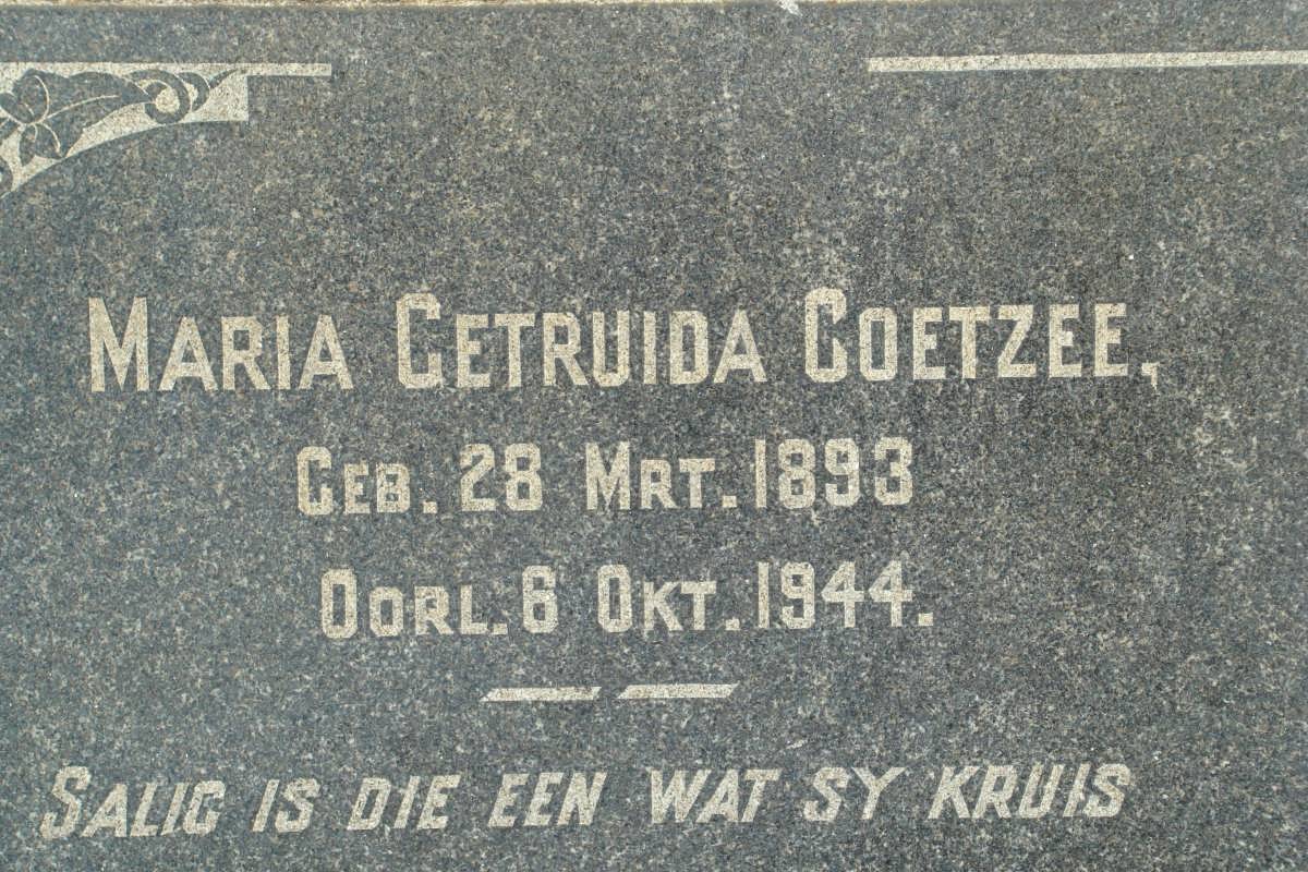 COETZEE Maria Gertruida 1893-1944