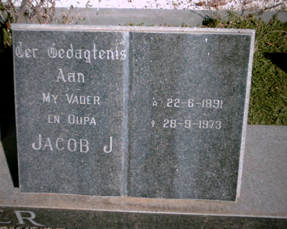 COETZER Jacob J. 1891-1973