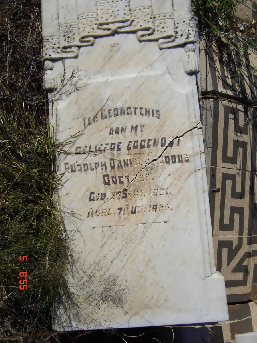 COETZEE Rudolph Daniel Jacobus 1821-18?5