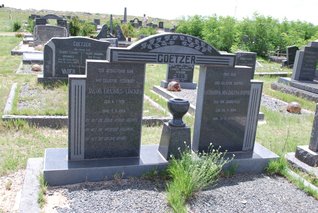 COETZER Jacob Erasmus 1891-1964 &amp; Catharina Magdalena VAN JAARSVELD 1894-1976