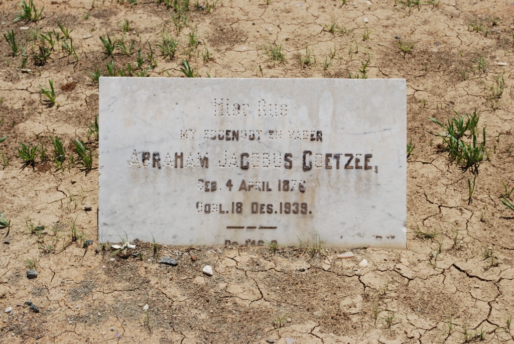 COETZEE Abraham Jacobus 1876-1939