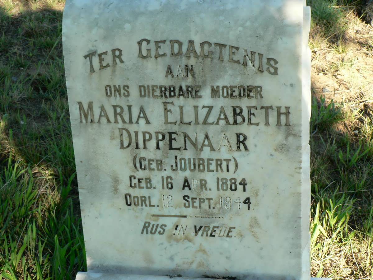 DIPPENAAR Maria Elizabeth nee JOUBERT 1884-1944