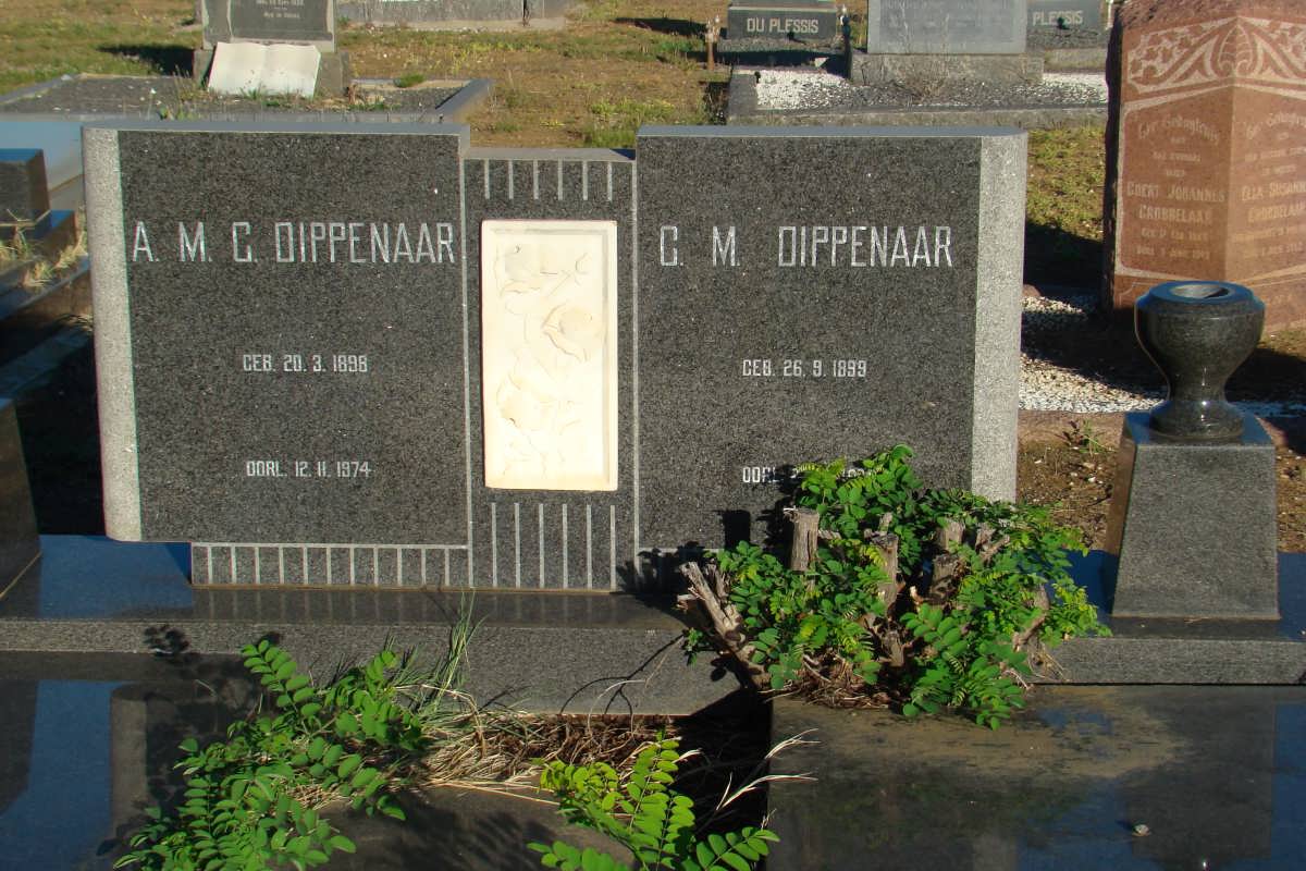 DIPPENAAR C.M. 1899-1978 &amp; A.M.C. 1898-1974