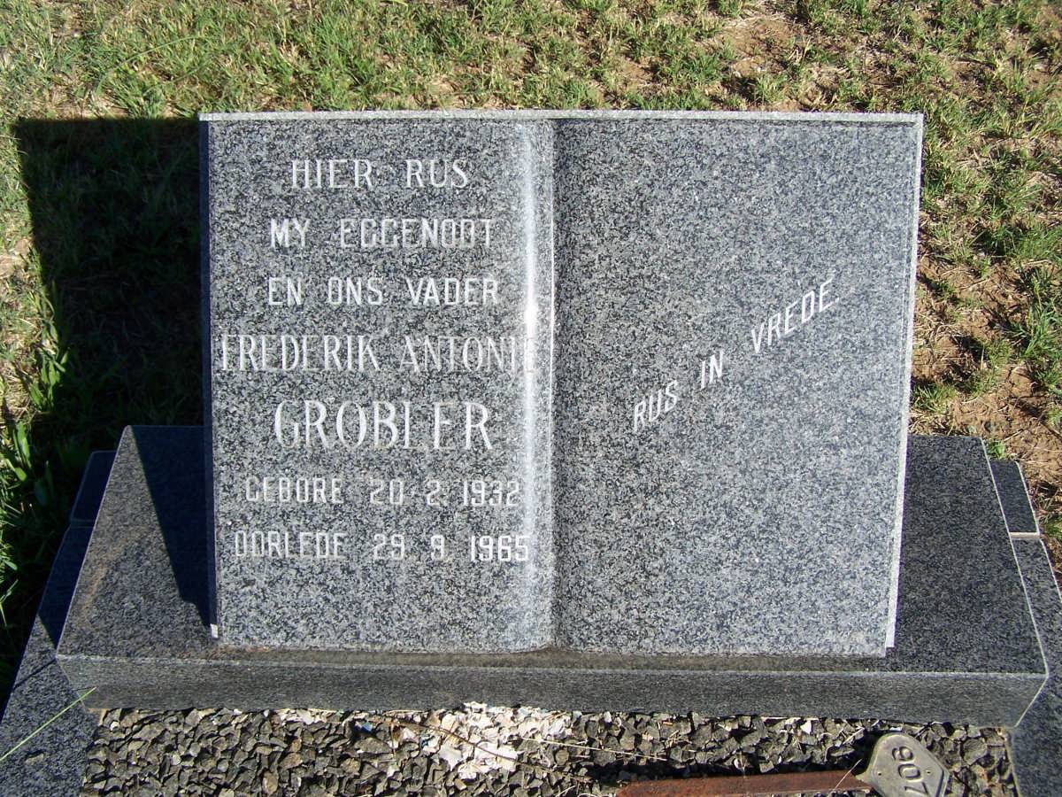 GROBLER Frederik Antonie 1932-1965