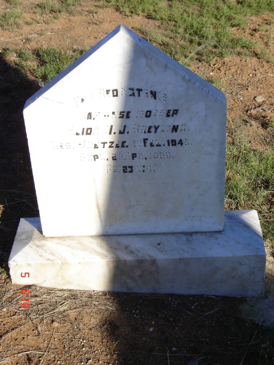 GREYLING Alida H.J. nee COETZEE 184?-19??