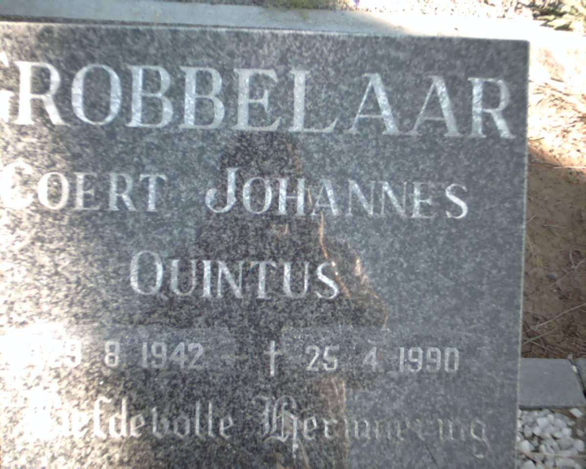 GROBBELAAR Coert Johannes Quintus 1942-1990