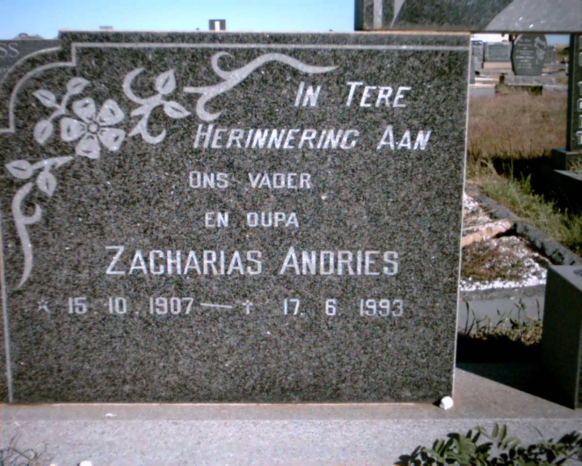 HEFER Zacharias Andries 1907-1993 