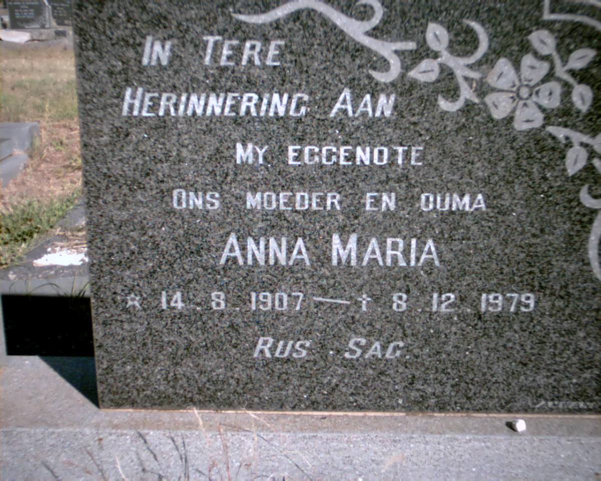 HEFER Anna Maria 1907-1979