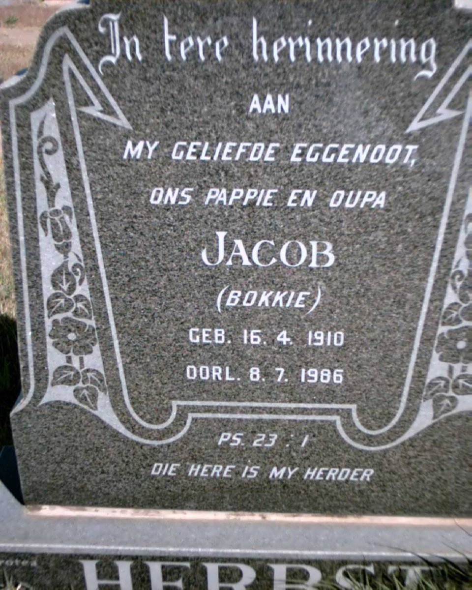 HERBST Jacob 1910-1986