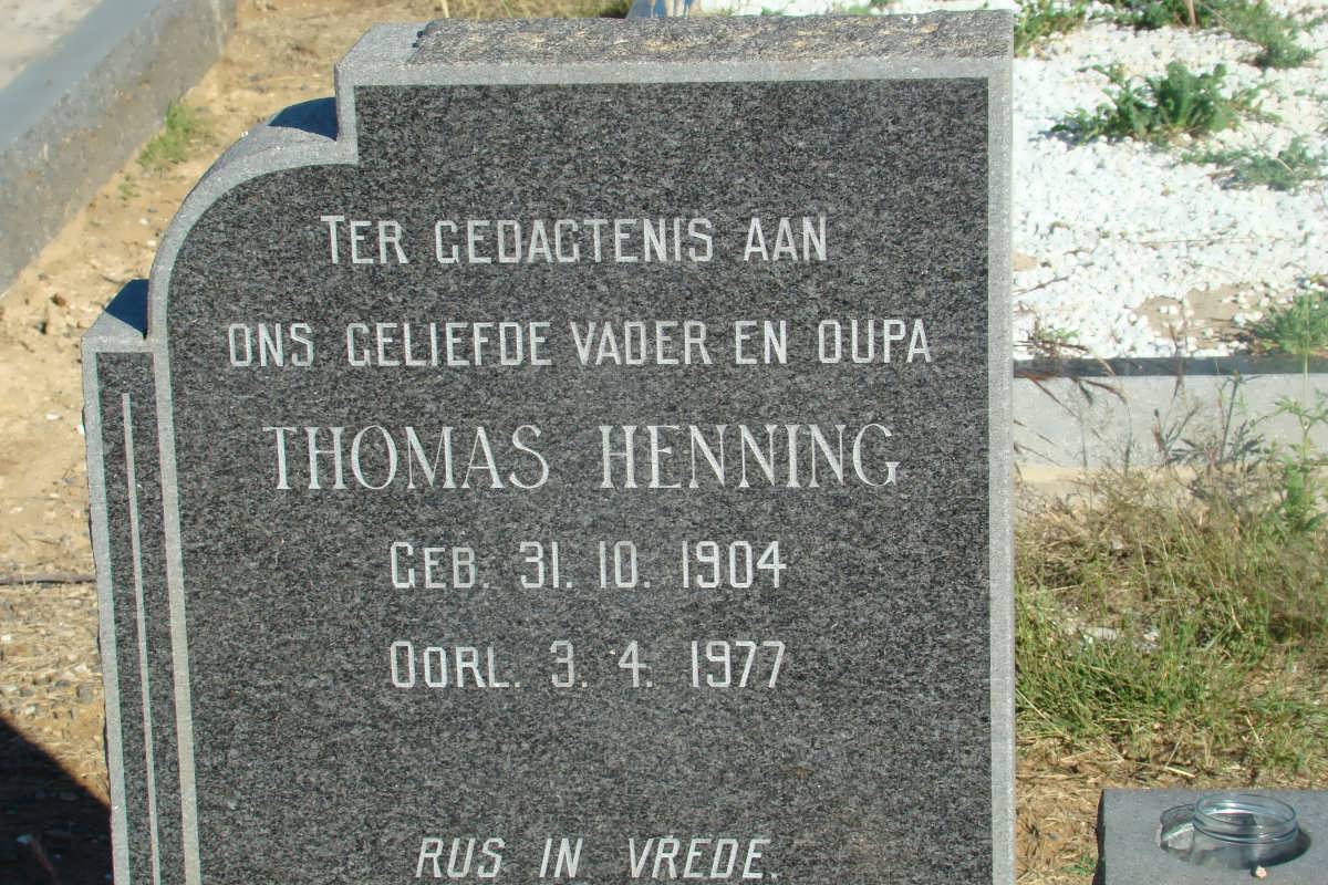 HENNING Thomas 1904-1977