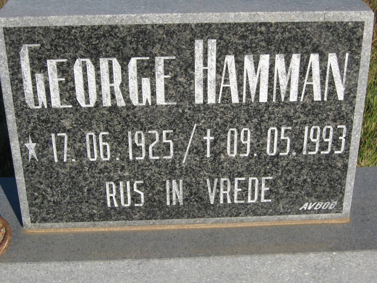 HAMMAN George 1925-1993