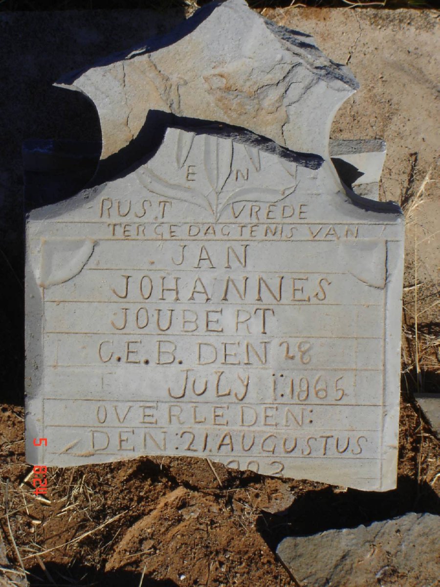 JOUBERT Jan Johannes 1865-?
