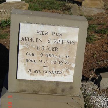 KRUGER Andries Stephanus 1860-1918