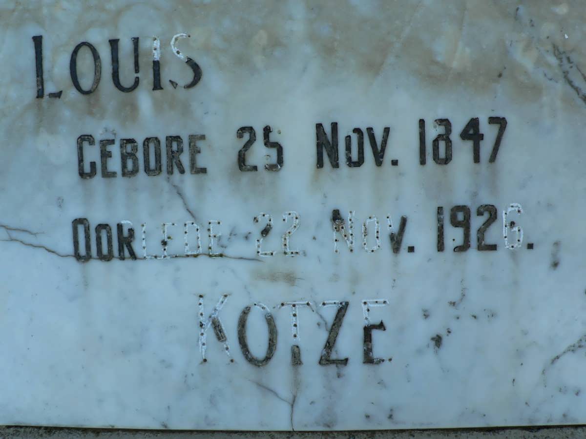 KOTZE Louis 1847-1926