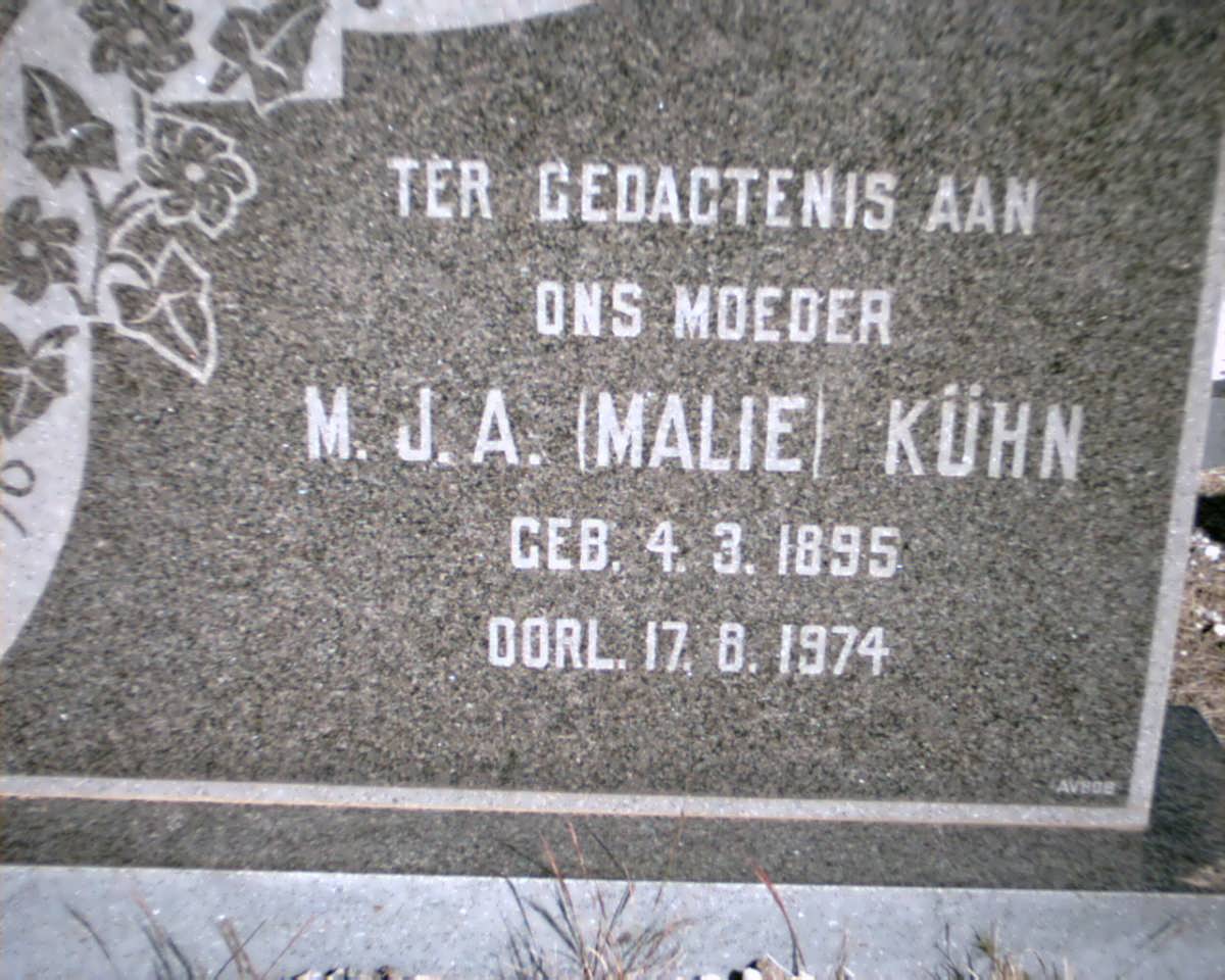 KUHN M.J.A. 1895-1974