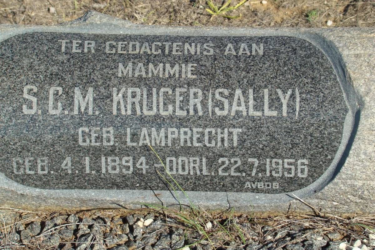 KRUGER S.C.M. nee LAMPRECHT 1894-1956