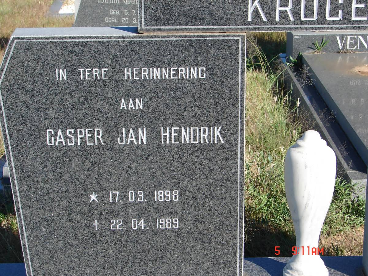 KRUGER Casper Jan Hendrik 1898-1989 