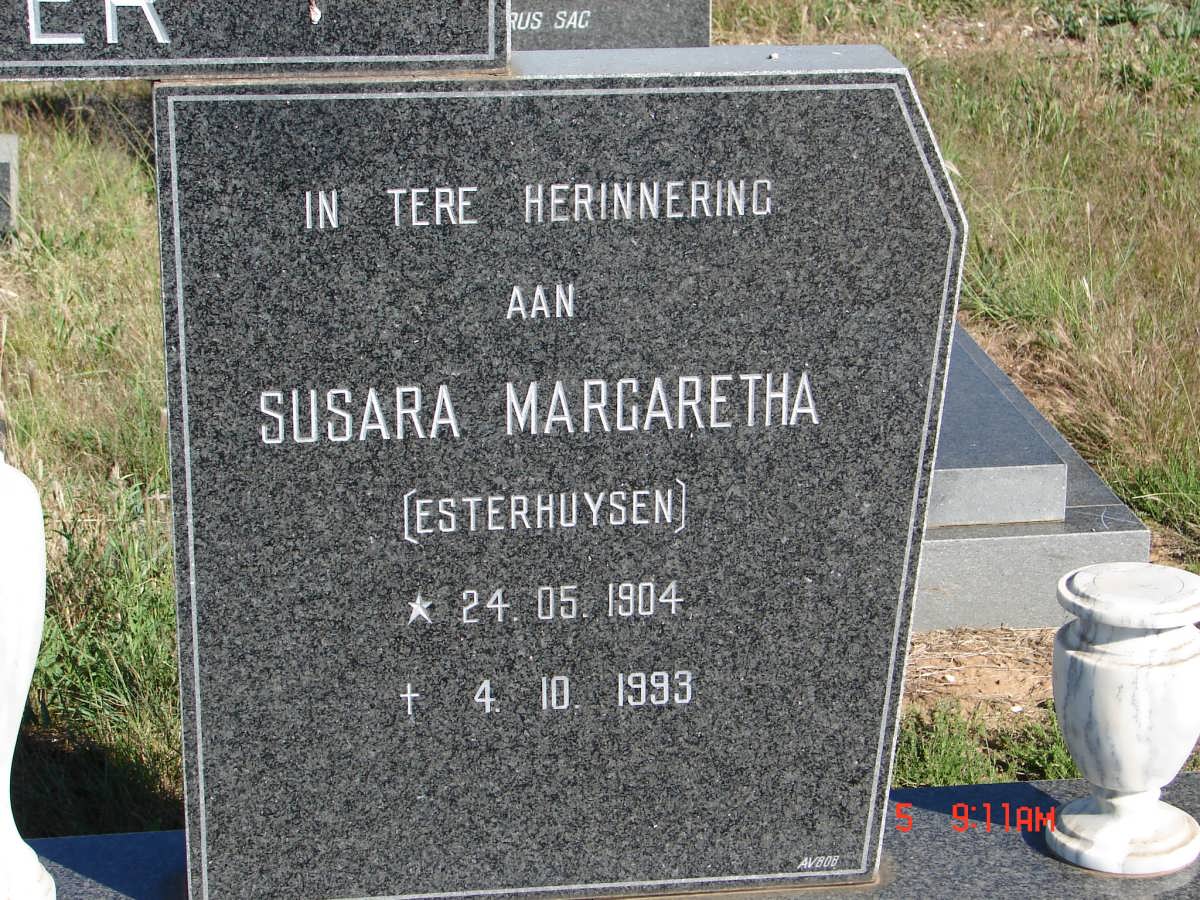 KRUGER Susara Margaretha nee ESTERHUYSEN 1904-1993