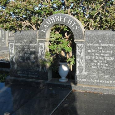 LAMBRECHTS Dirk Andries 1897-1980 &amp; Hester Sophia Helena VENTER 1902-1956