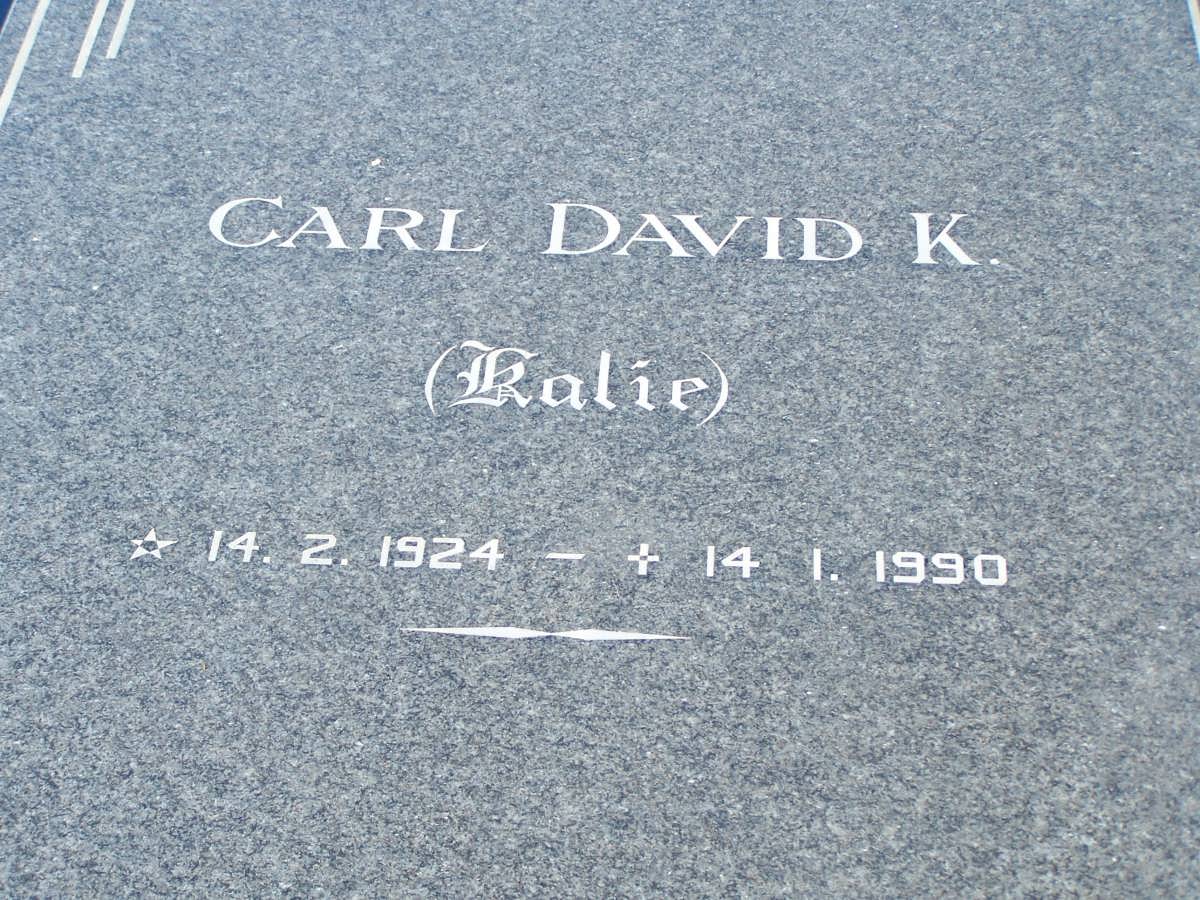 ? Carl David K. 1924-1990