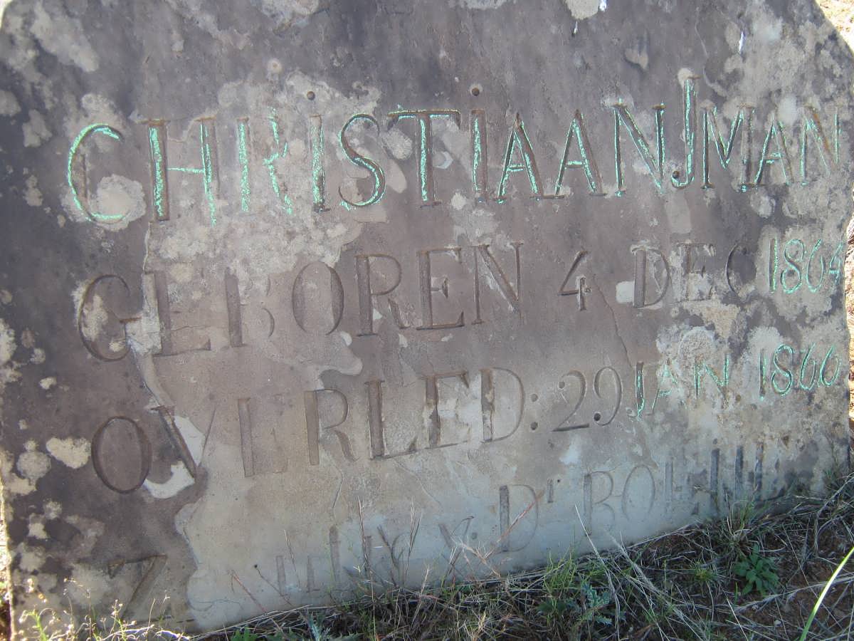? Christiaan J. Man 1864-1866