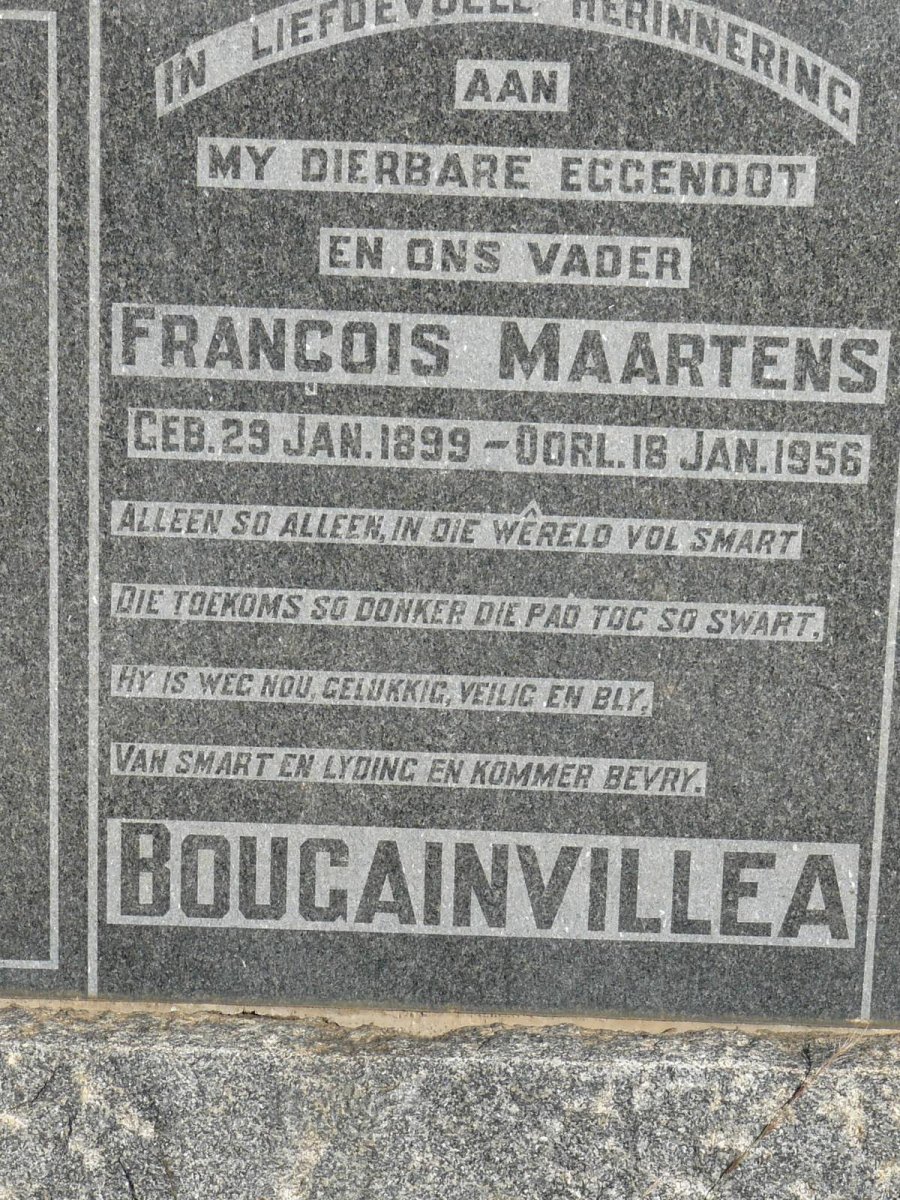 MAARTENS Francois  1899-1956