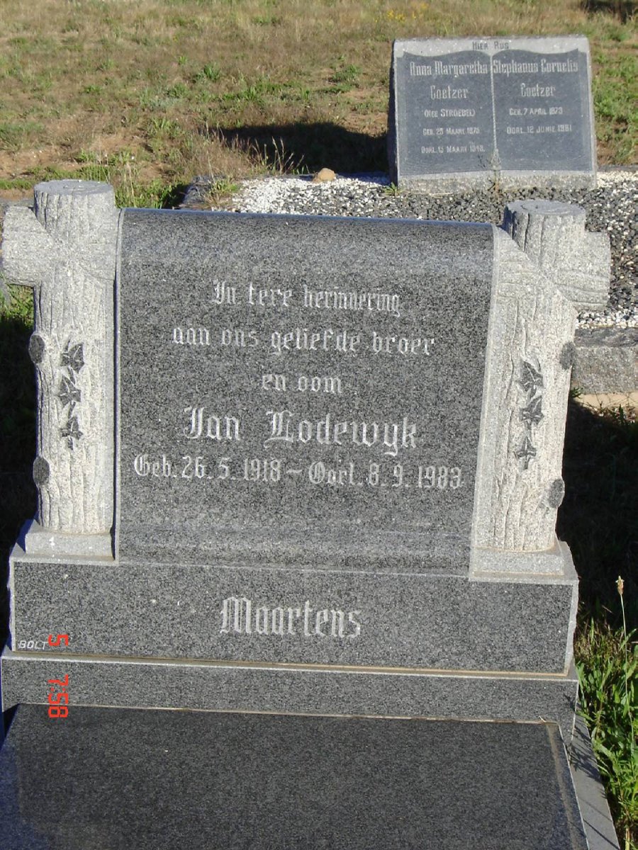 MAARTENS Jan Lodewyk 1918-1980