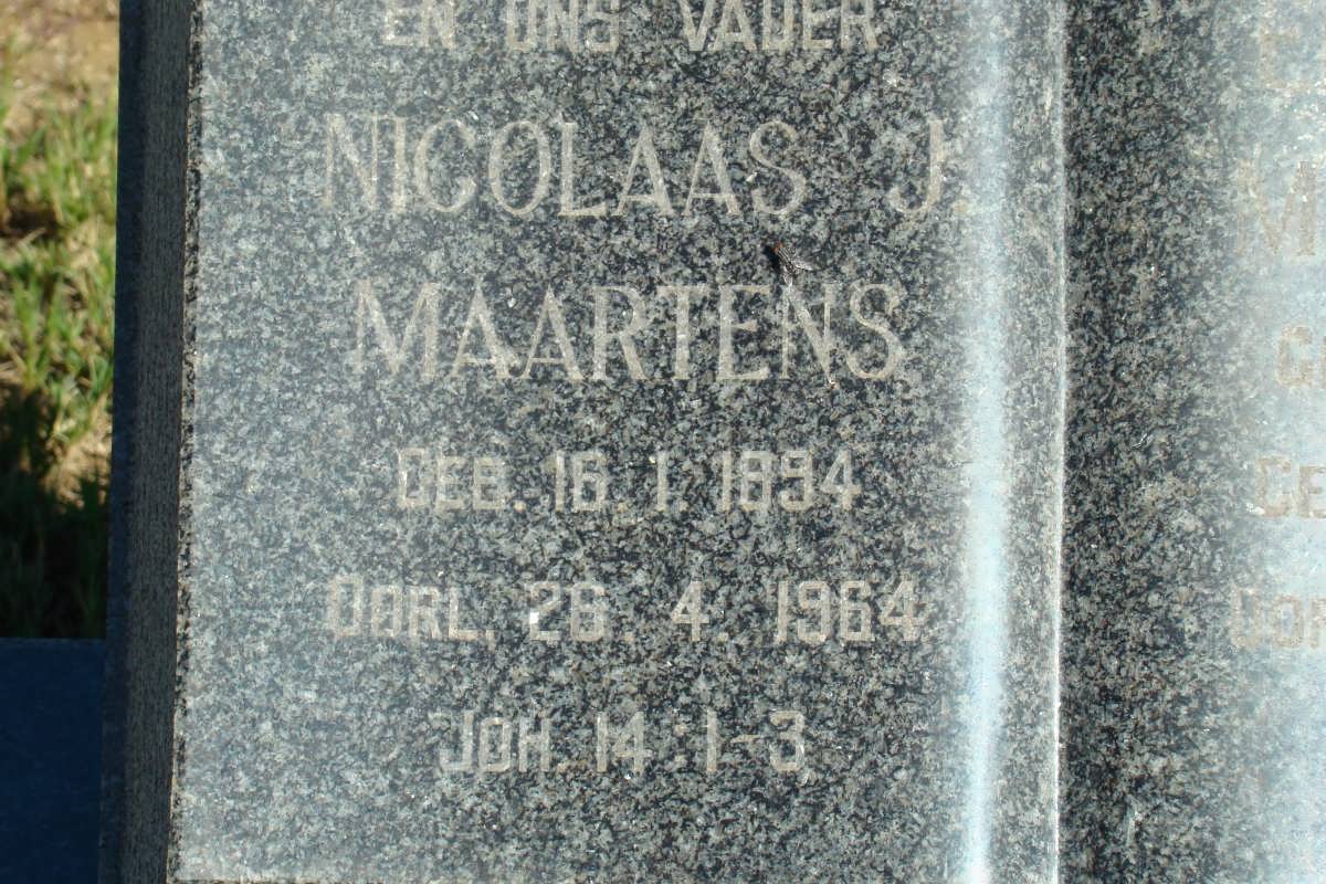 MAARTENS Nicolaas J. 1894-1964 