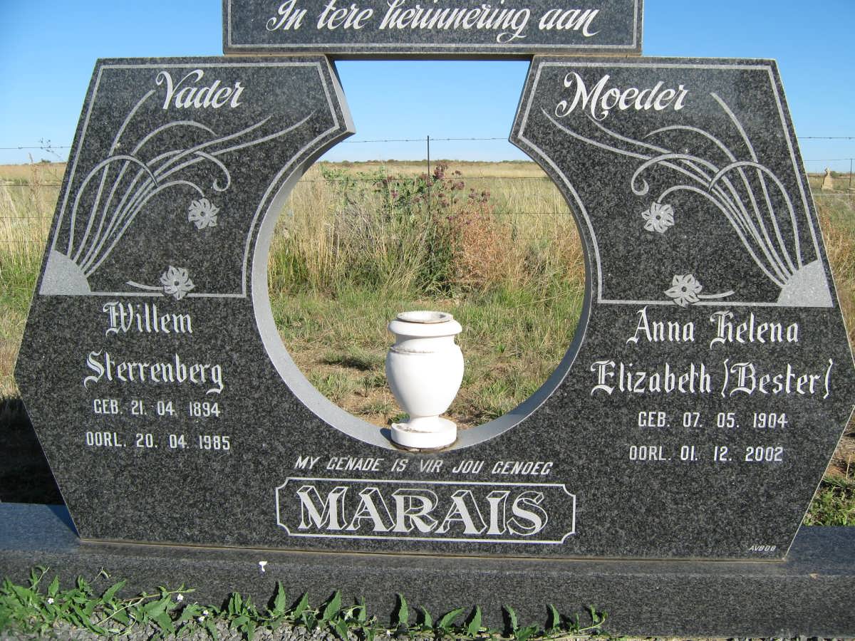 MARAIS Willem Sterrenberg 1894-1985 &amp; Anna Helena Elizabeth BESTER 1904-2002
