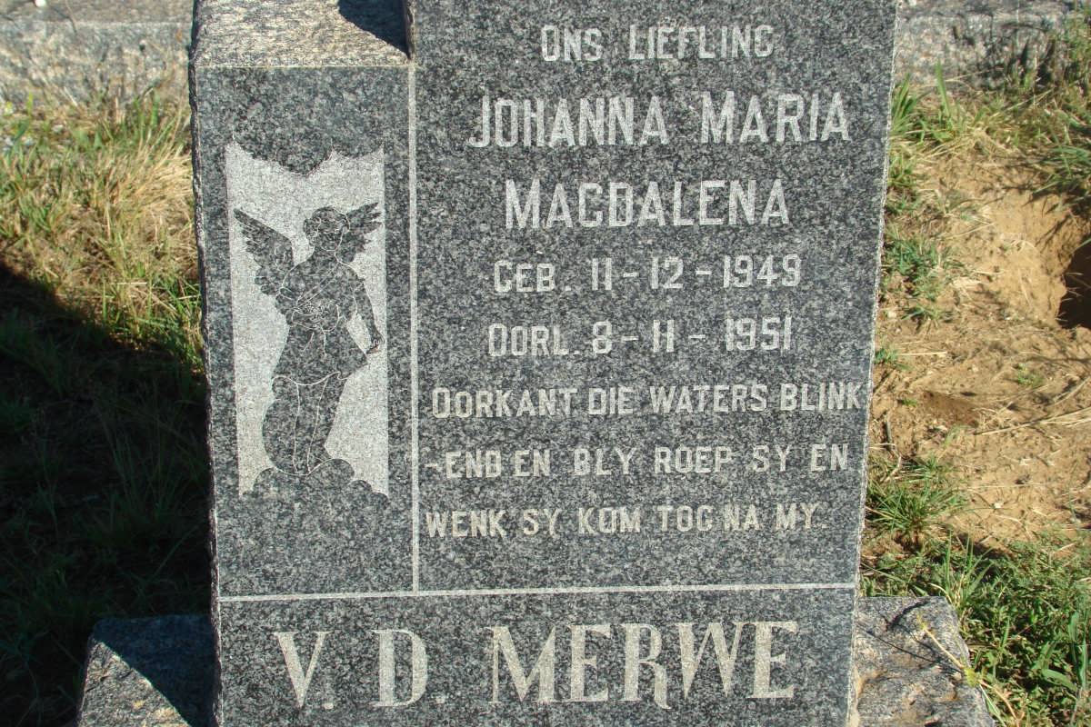MERWE Johanna Maria Magdalena, v.d. 1949-1951