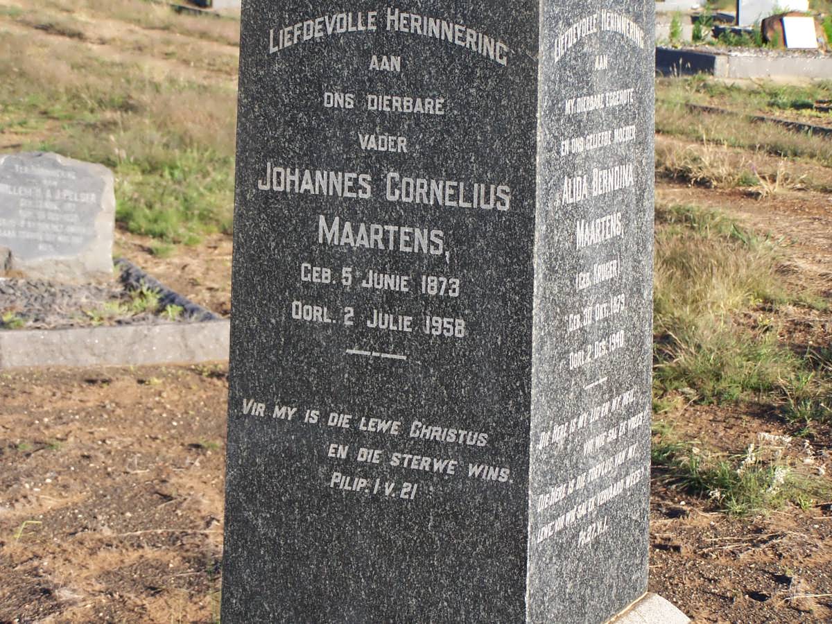 MAARTENS Johannes Cornelius 1873-1958