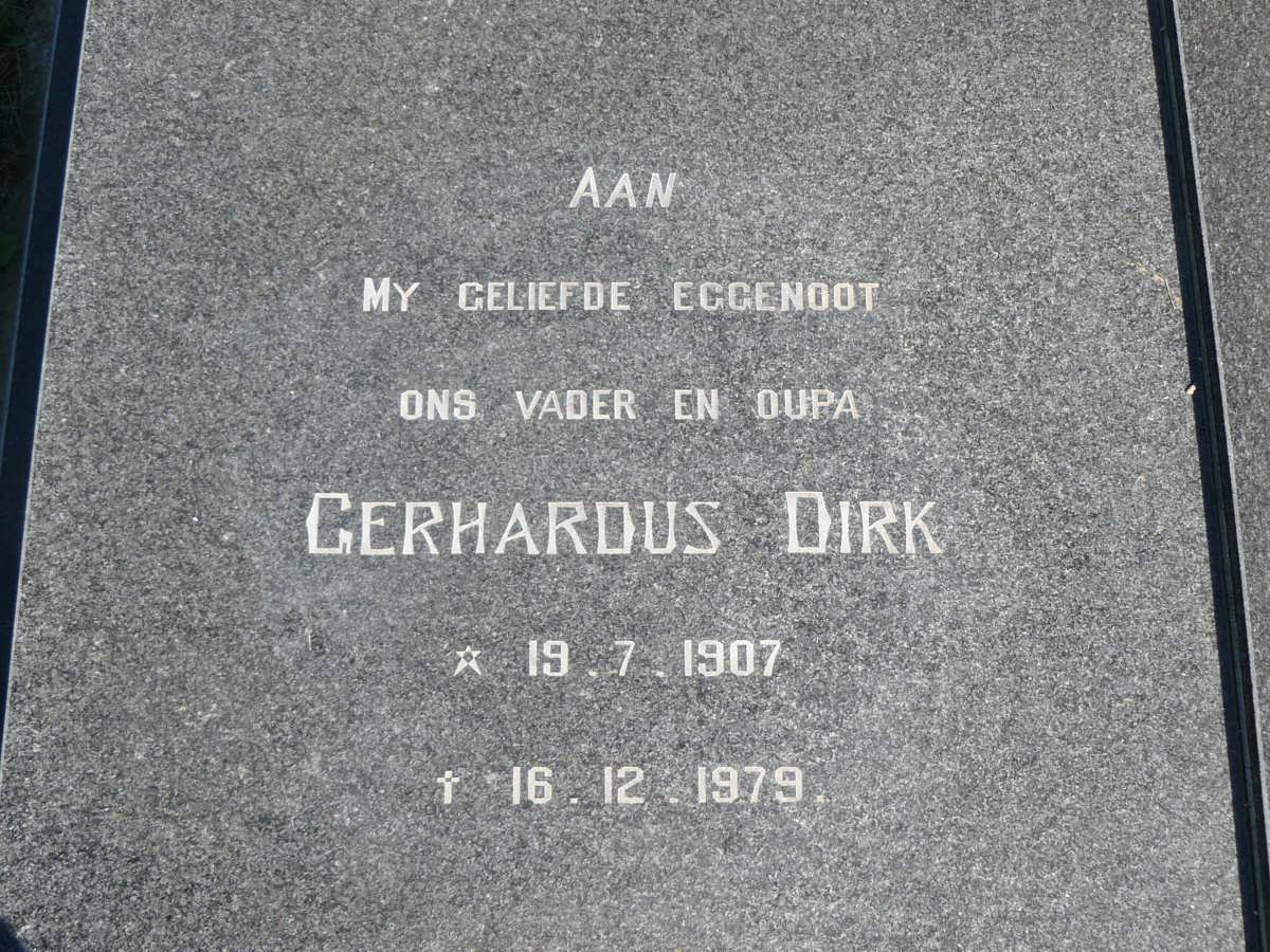 NIEKERK Gerhardus Dirk, van 1907-1979