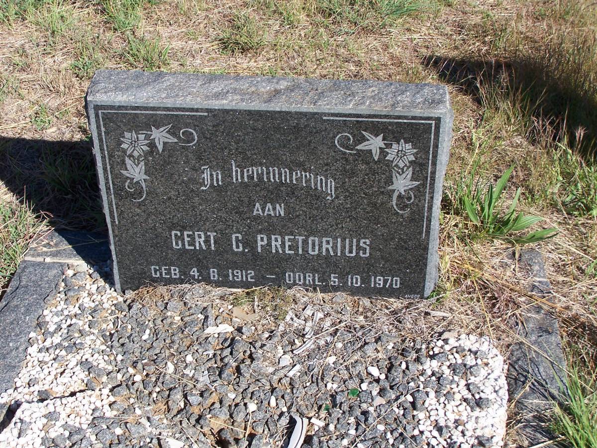 PRETORIUS Gert G. 1912-1970