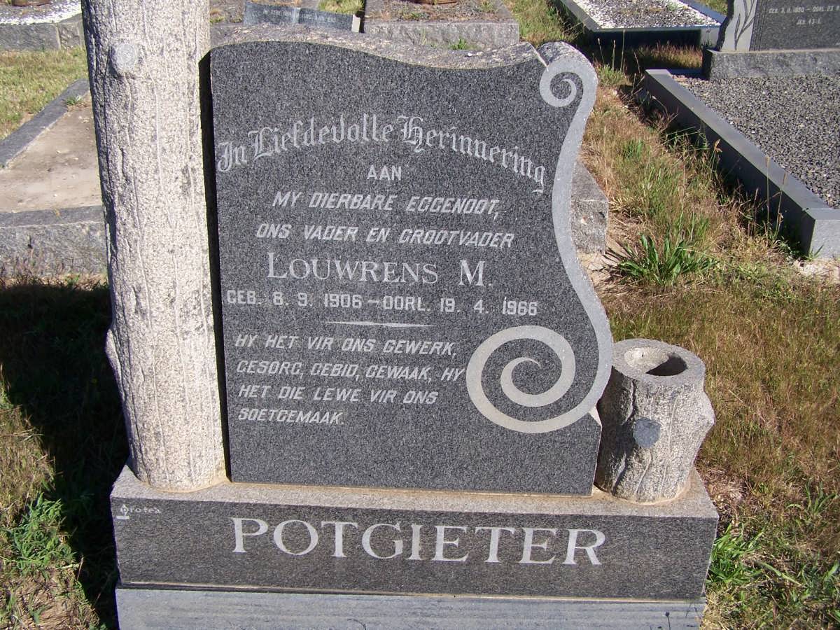 POTGIETER Lourens M. 1906-1966