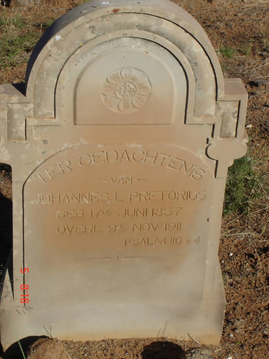 PRETORIUS Johannes L. 1857-1911