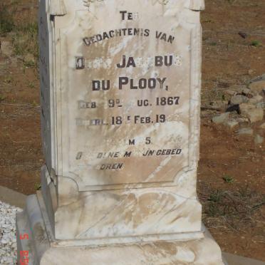 PLOOY Dirk Jacobus, du 1867-1923