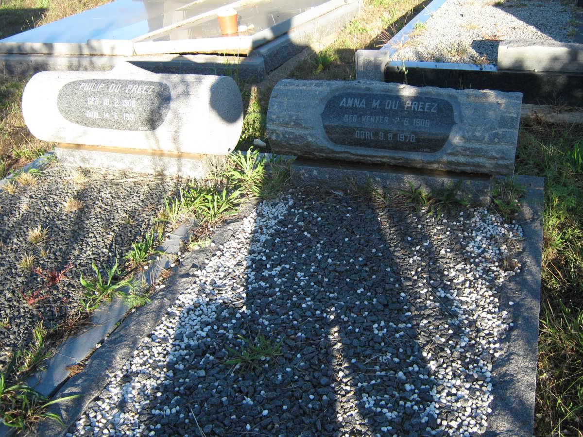 PREEZ Philip, du 1908-1991 &amp; Anna M. VENTER 1908-1970