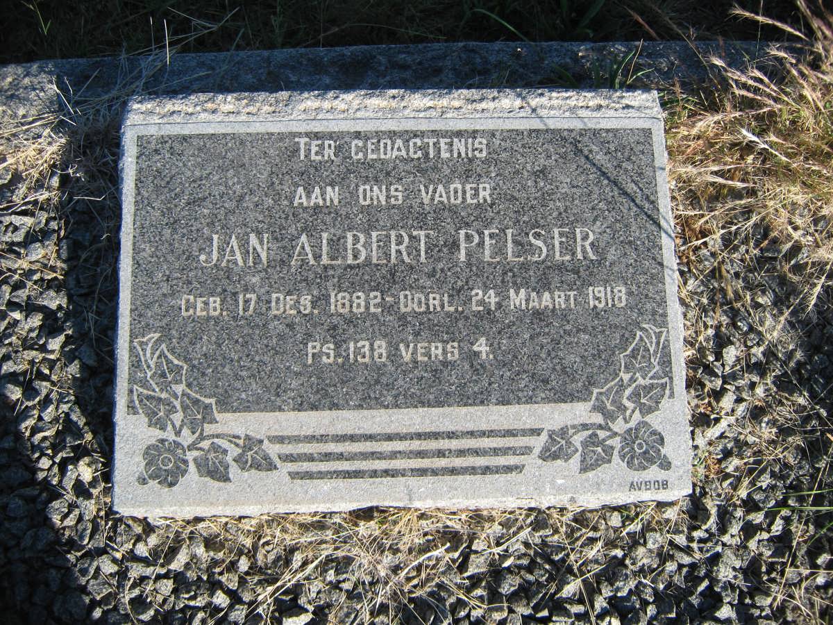 PELSER Jan Albert 1882-1918
