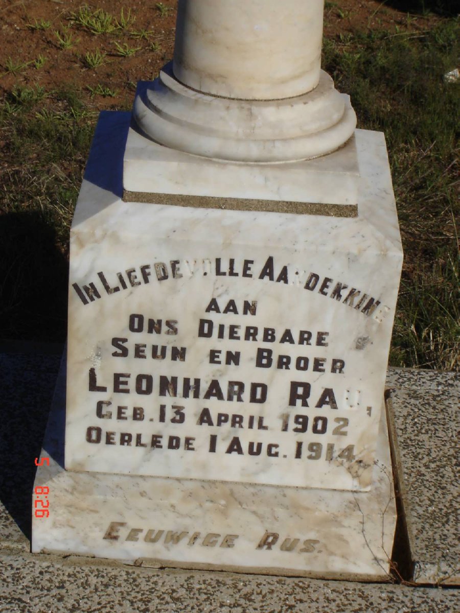 RAU Leonhard 1902-1914
