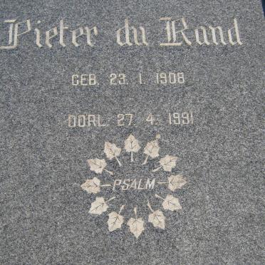 RAND Pieter, du 1908-1991