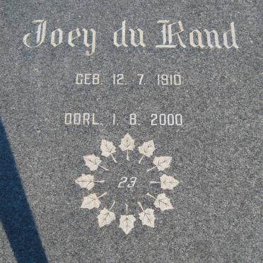 RAND Joey, du 1910-2000