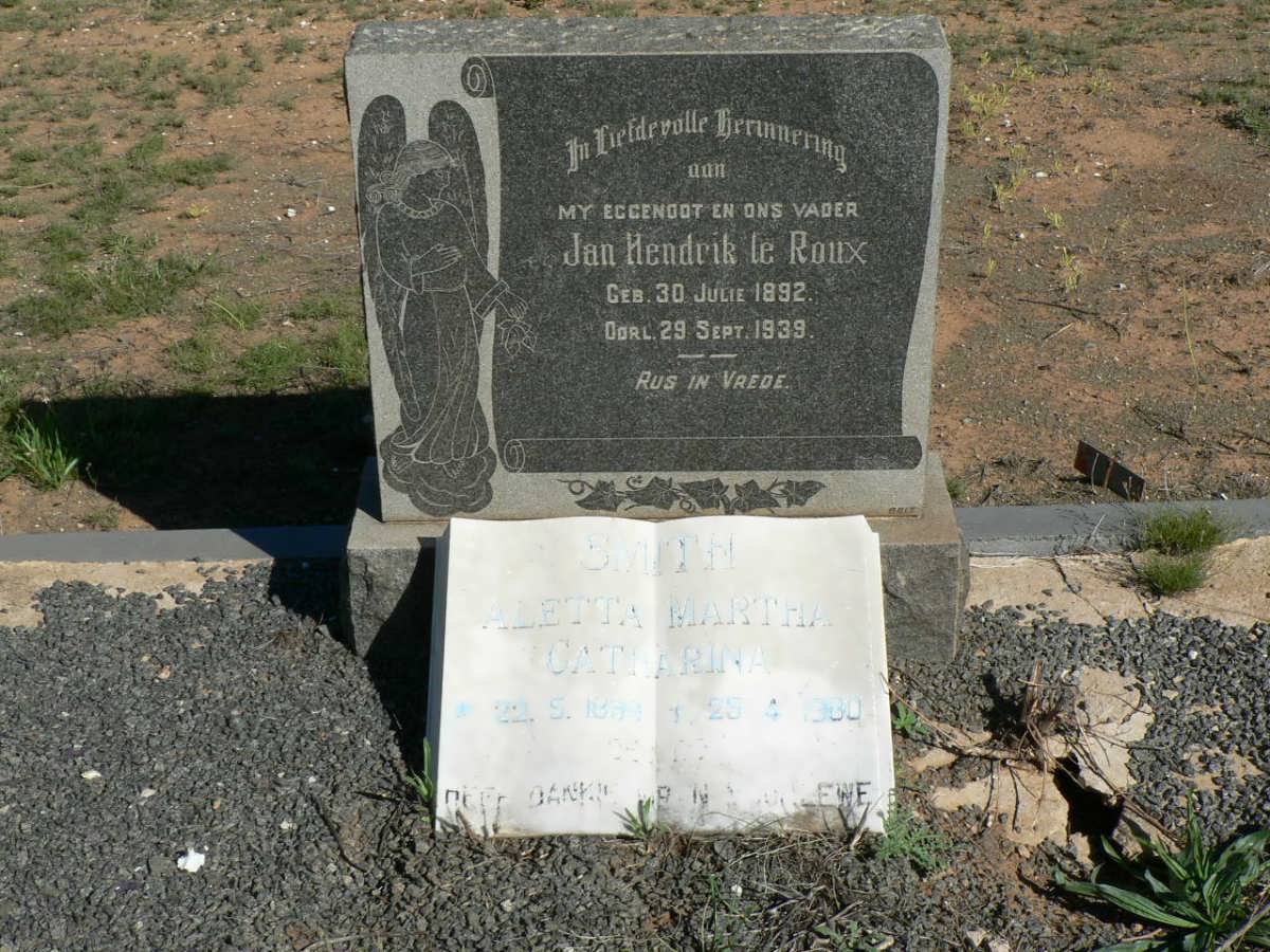 ROUX Jan Hendrik, le 1892-1939