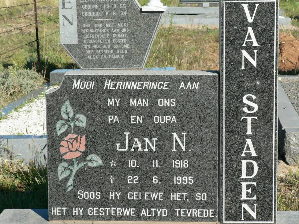 STADEN Jan N., van 1918-1995